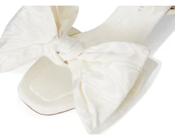 Loeffler Randall Carmen Mid Heel Bow Sandals Cream Online