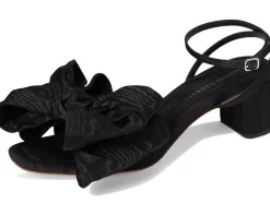 Women Loeffler Randall Carmen Mid Heel Bow Sandals