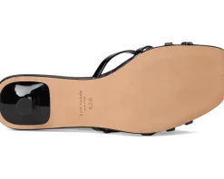 Women Kate Spade New York Carolina Patent Leather Kitten Heel Sandals