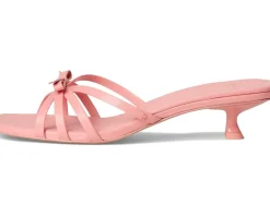 Women Kate Spade New York Carolina Pebbled Leather Kitten Heel Sandals