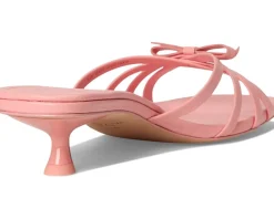 Women Kate Spade New York Carolina Pebbled Leather Kitten Heel Sandals