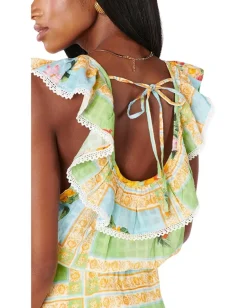 Show Me Your Mumu Carson Top White Eyelet Sale