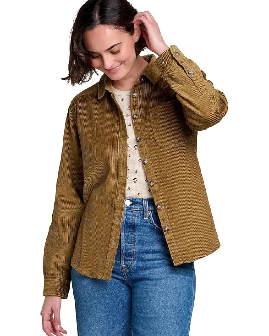 Toad&Co Cascadia Long Sleeve Shirt Honey Brown Sale