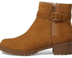 Cole Haan Catherine Bootie Waterproof Golden Honey Suede Waterproof