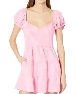 Show Me Your Mumu Cathy Mini Dress Pink Clip Floral Hot