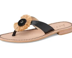 Jack Rogers Cay Thong Sandal Black/Natural Hot