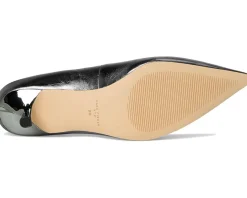 Marc Fisher LTD Cecile Silver Leather New