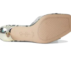 Jessica Simpson Celisha Lucite High Heel Sandals Neutral Sienna Snake Online