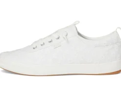 Keds Center III Slip-On Snow White Starburst Eyelet New