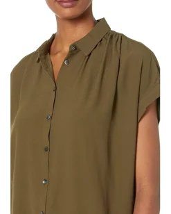 Madewell Central Drapey Shirt Kale Outlet