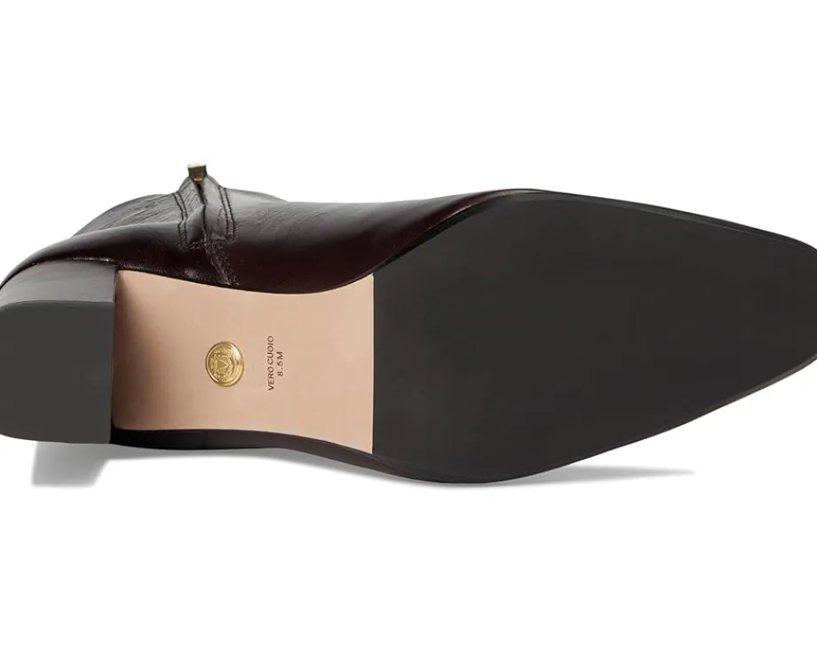 Veronica Beard Cera Zip Short Boots Dark Raisin New