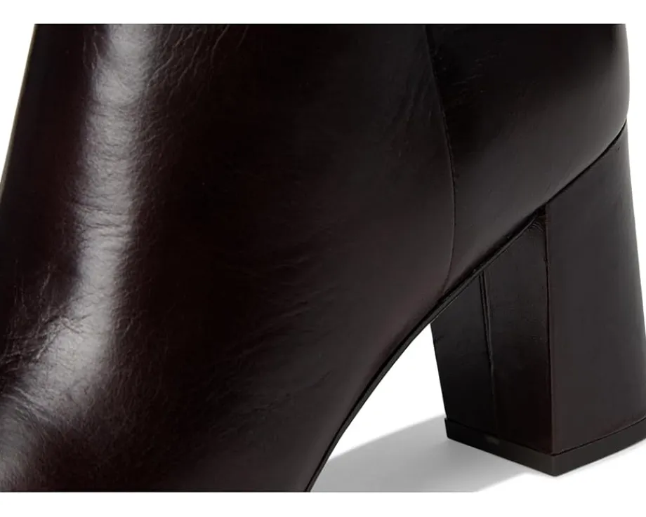 Veronica Beard Cera Zip Short Boots Dark Raisin New