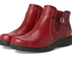 Clarks Certina Joy Red Leather Sale