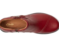 Clarks Certina Joy Red Leather Sale