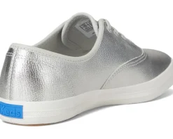 Keds Champion Leather Luxe Silver Leather Clearance