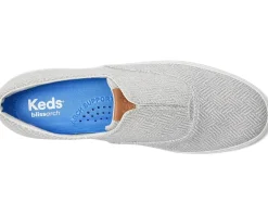 Keds Champion Round Toe Slip-On Grey Crosshatch Textile Sale