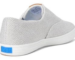 Keds Champion Round Toe Slip-On Grey Crosshatch Textile Sale