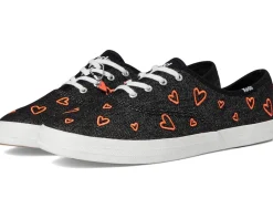 Keds Champion Seasonal Black/Red Heart Denim Sale