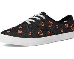 Keds Champion Seasonal Black/Red Heart Denim Sale