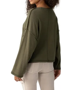 Sanctuary Change Of Scenery Knit Top Burnt Olive Hot