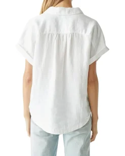 Michael Stars Charlie Button-Down White Outlet