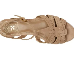 Women Vince Camuto Chaya Studded Gladiator Flat Sandals