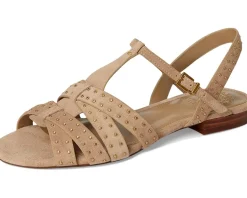 Women Vince Camuto Chaya Studded Gladiator Flat Sandals