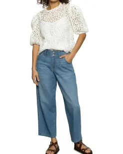 Sanctuary Cherished Lace Tee White Hot