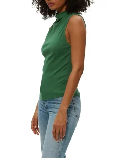 Women Michael Stars Chiara Drape Neck Tank