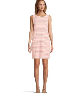 Columbia Chill River™ Printed Dress Pink Sand Spaced Stripe Hot