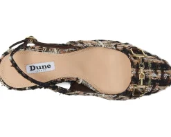 Dune London Choiced Brown Fabric Clearance