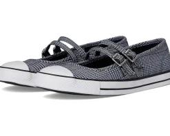 Converse Chuck Taylor All Star Dainty Mary Jane Plaid Black/White/Sporty Berry Online