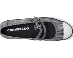 Converse Chuck Taylor All Star Dainty Mary Jane Plaid Black/White/Sporty Berry Online
