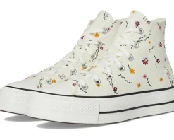 Women Converse Chuck Taylor All Star Lift Platform Embroidered Blooms