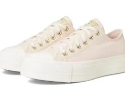 Converse Chuck Taylor All Star Low-Top Lift Platform Sneaker Pale Petal/Egret/Gold Sale