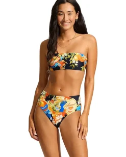 Seafolly Ciao Bella High Waisted Pant True Navy Discount