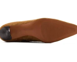 Madewell Ciel Kitten Heel Glove Bootie - Suede Warm Chestnut Clearance