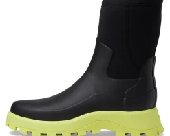 Hunter City Explorer Short Boot Black/Zesty Yellow Online