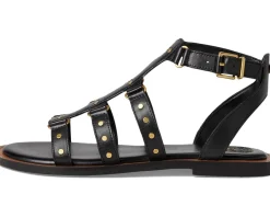 Vince Camuto Claira Gladiator Flat Sandals Black Outlet