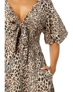 Lilly Pulitzer Clairanne Elbow Sleeve Maxi Macadamia Big Pattern Play Outlet