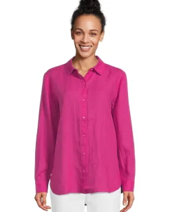 Women Eileen Fisher Classic Collar Long Shirt