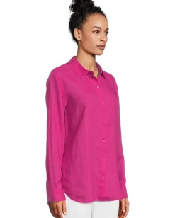 Women Eileen Fisher Classic Collar Long Shirt