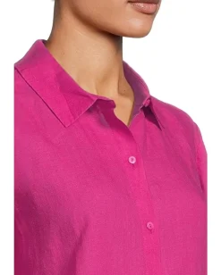 Women Eileen Fisher Classic Collar Long Shirt