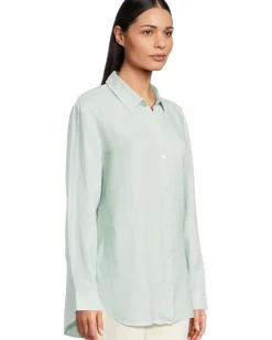Women Eileen Fisher Classic Collar Long Shirt