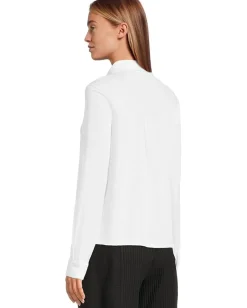 Eileen Fisher Classic Collar Shirt White 8 Best