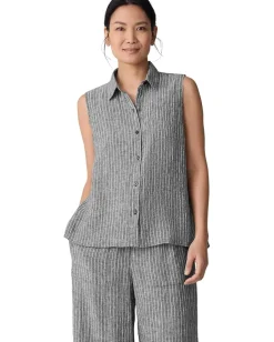 Women Eileen Fisher Classic Collar Shirt