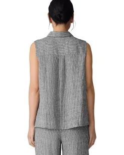 Women Eileen Fisher Classic Collar Shirt