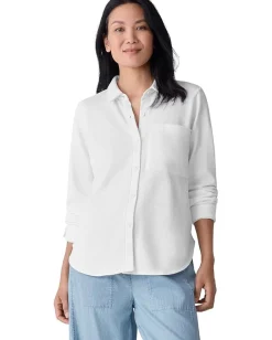 Women Eileen Fisher Classic Collar Shirt