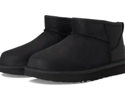 UGG Classic Ultra Mini Leather Black Clearance