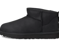UGG Classic Ultra Mini Leather Black Clearance